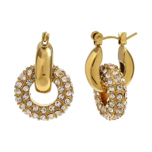 Crystal Luxe Hoops