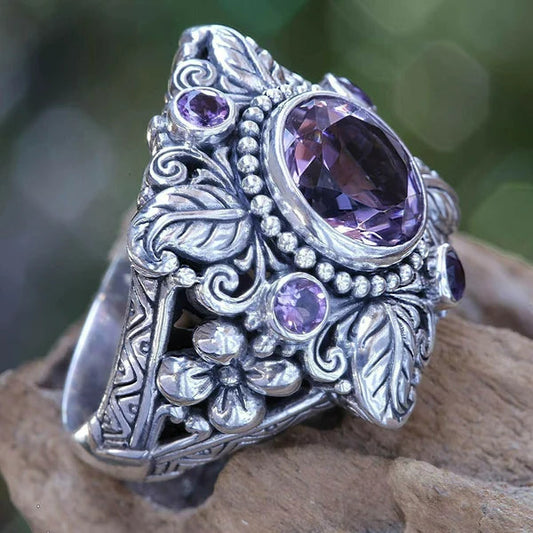 Meditation Amethyst Kristall Blume
