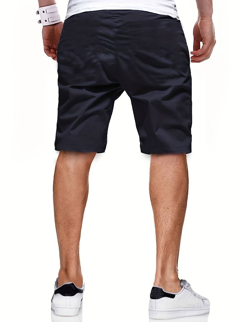 Nicholas – shorts mit kordelzug in normaler passform