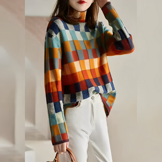 Dixie - KASCHMIR-COUTURE-ROLLKRAGENPULLOVER