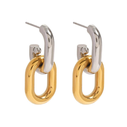 Duo Hoop Ohrstecker