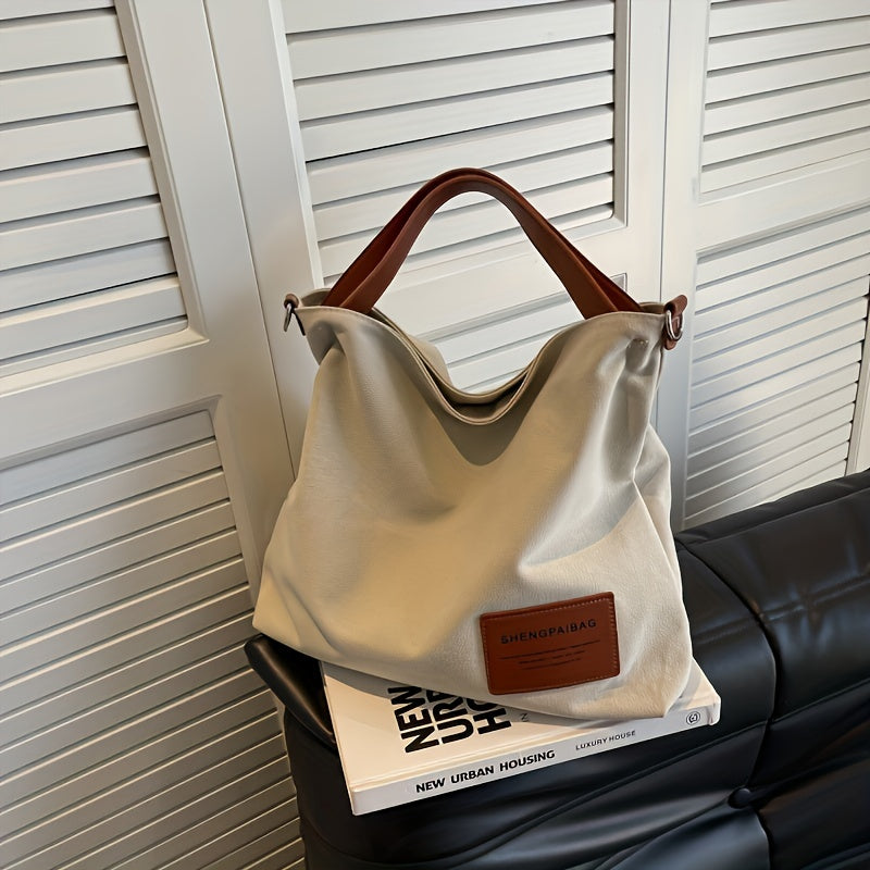 AdeleBag – Schlichte Umhängetasche aus Canvas