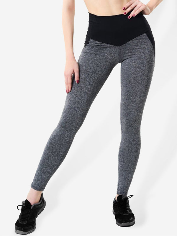 Damen Jogginghose mit Nähten, Hüftheben, hohe Taille, Yogahose