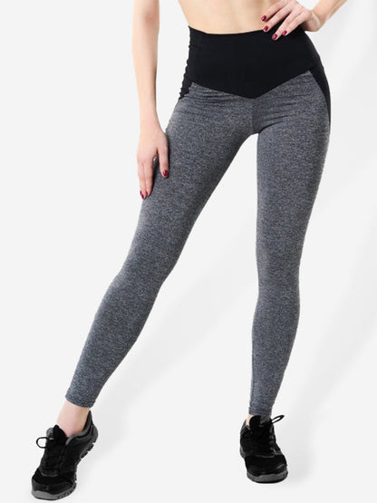 Damen Jogginghose mit Nähten, Hüftheben, hohe Taille, Yogahose