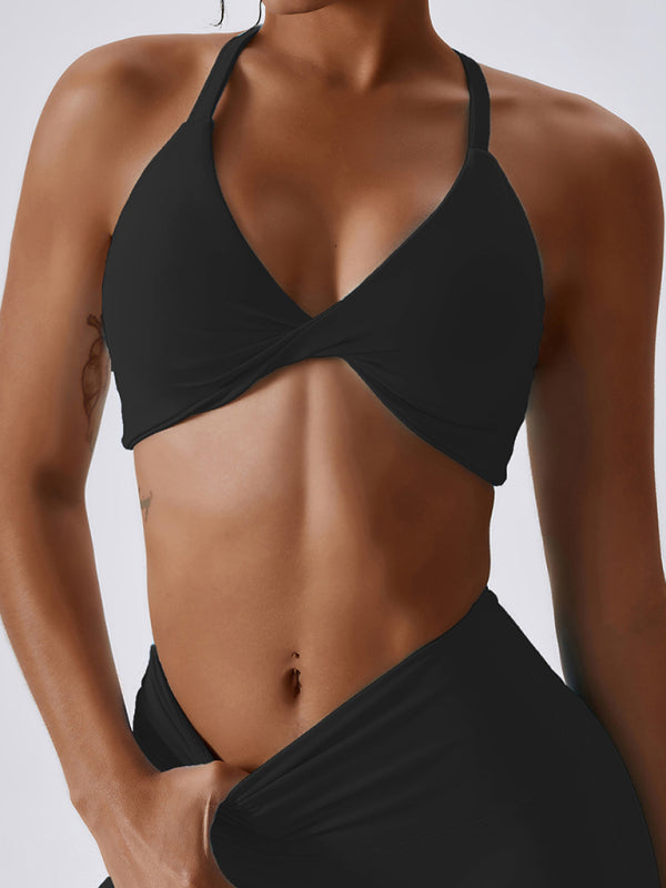 Sportliche enge Weste mit geknoteten Hosenträgern für Damen