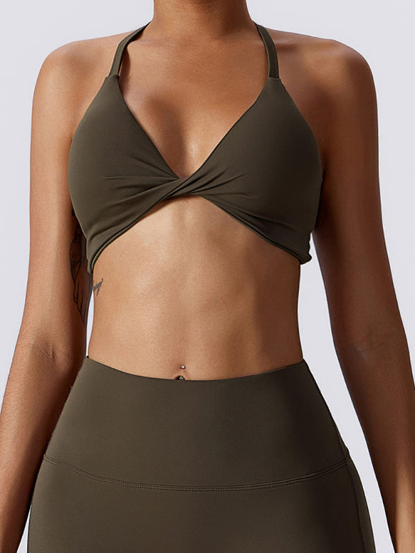 Sportliche enge Weste mit geknoteten Hosenträgern für Damen