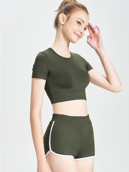 Neu Kurze T-shirt sport casual shorts zwei-stück lauf fitness anzug