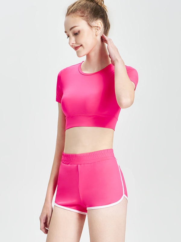 Neu Kurze T-shirt sport casual shorts zwei-stück lauf fitness anzug