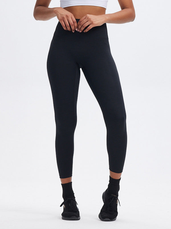 Modische Sport-Yogahose mit hoher Taille, Bauchkontrolle und Po-Lift, Peach Butt Fitnesshose