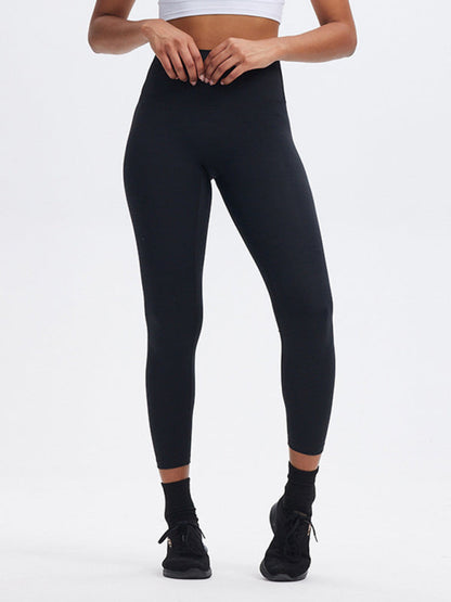 Modische Sport-Yogahose mit hoher Taille, Bauchkontrolle und Po-Lift, Peach Butt Fitnesshose