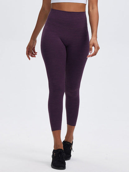 Modische Sport-Yogahose mit hoher Taille, Bauchkontrolle und Po-Lift, Peach Butt Fitnesshose