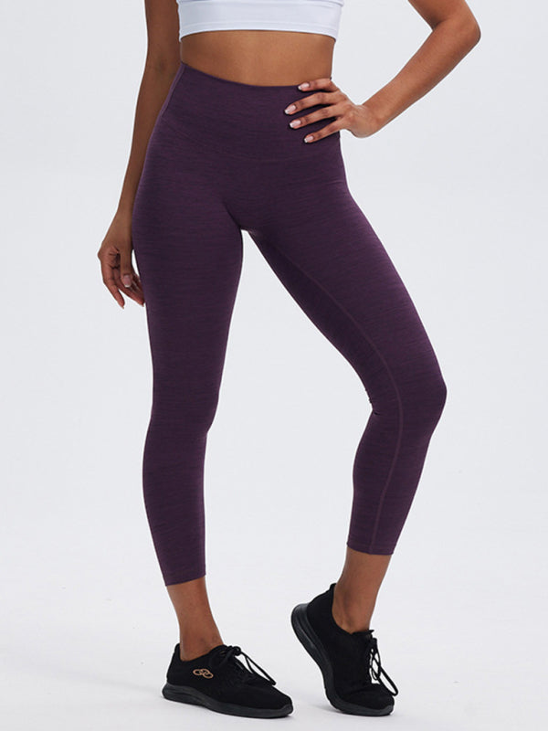 Modische Sport-Yogahose mit hoher Taille, Bauchkontrolle und Po-Lift, Peach Butt Fitnesshose