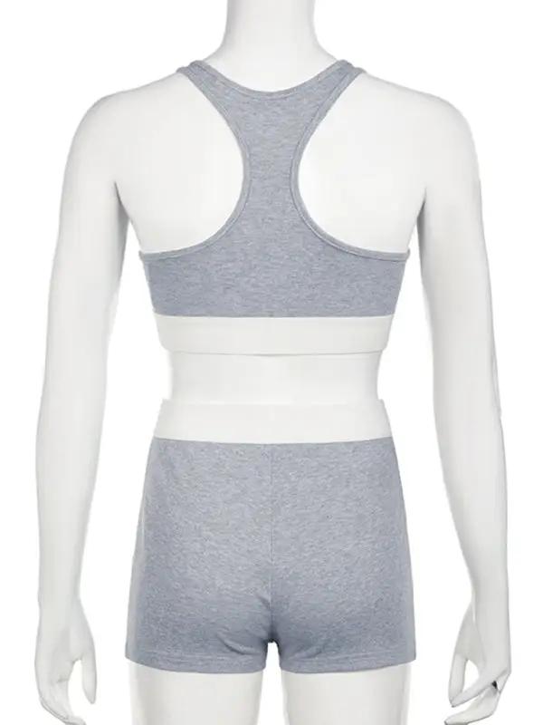 Modischer Sportanzug mit Farbblockierung für Damen, Hot Girl, hohe Taille, elastisch, schmaler Yoga-Anzug