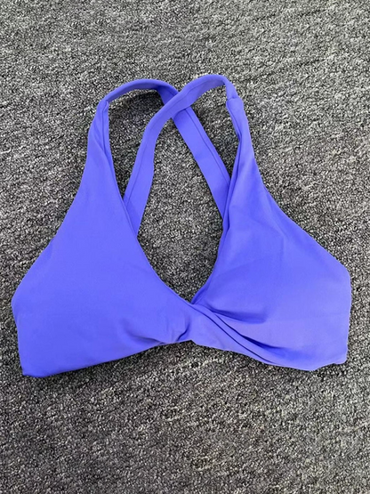 Enganliegender, schnelltrocknender Sport-Yoga-BH für das Laufen im Freien, Cross-Back-Fitnessunterwäsche