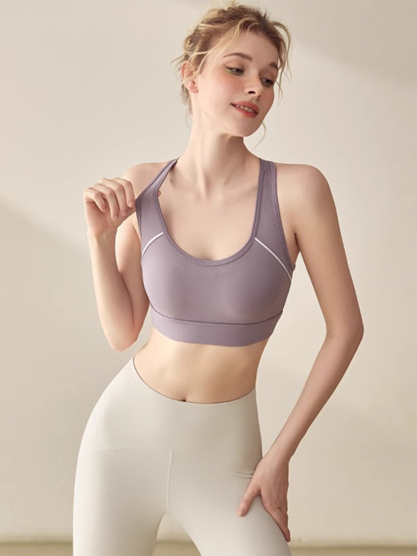 Lauf-Fitnessweste, stoßfester Push-Up-Sport-BH
