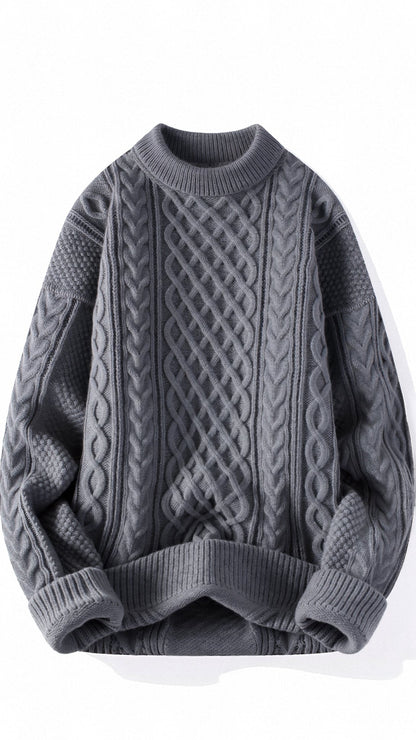 Abdal - pullover aus zopfstrick